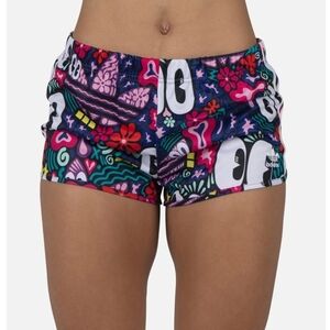 Adidas Athletic Shorts with Vibrant Design